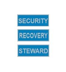 Hi-Viz Reflective Breast Badges | Blue